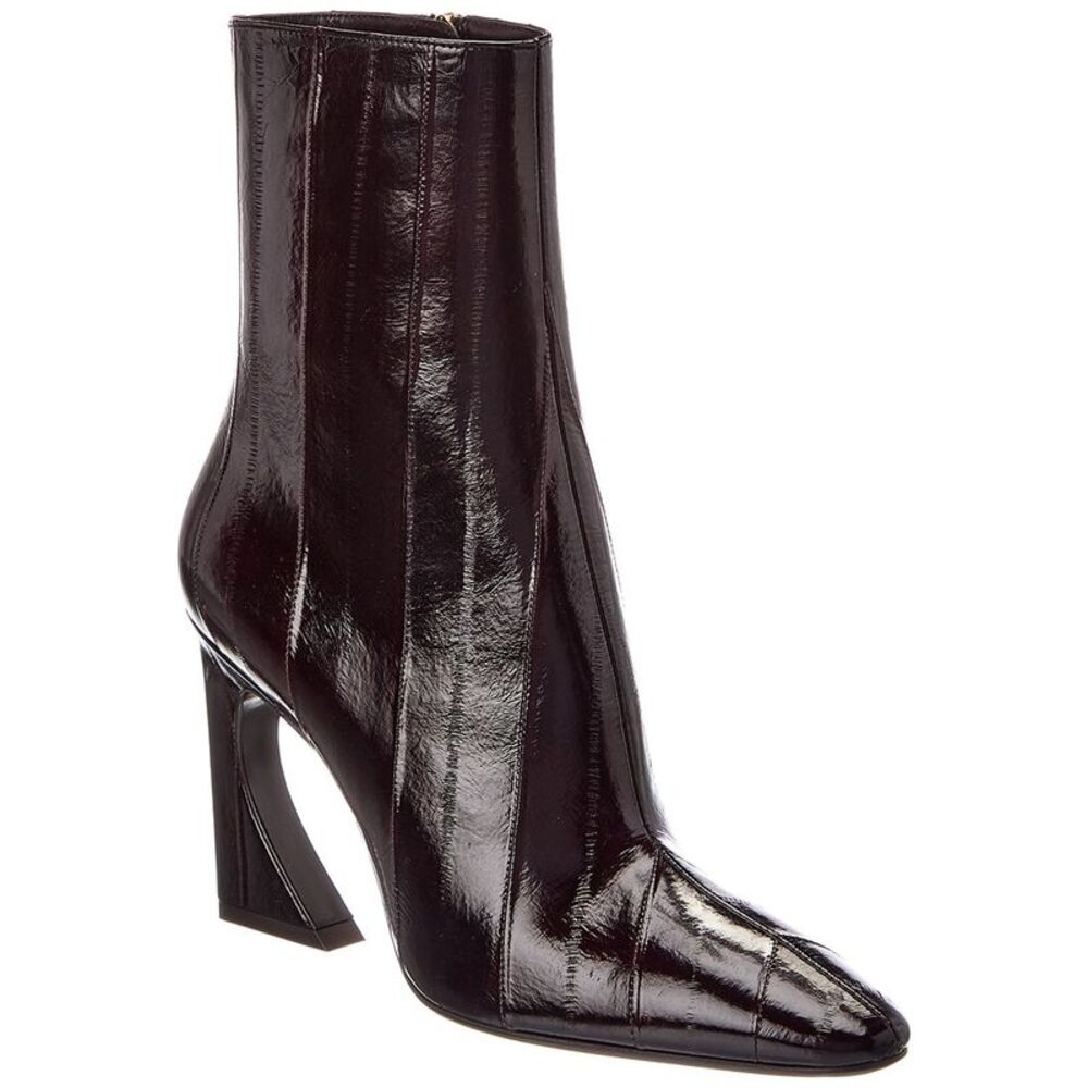 Fendi Arco Leather Bootie, Brown